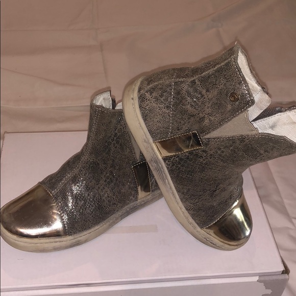 👢 Naturino metallic zip kids ankle boot - Picture 2 of 9